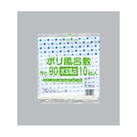 福助工業 ポリ風呂敷 No.90 水玉乳白 1ケース(10個×30セット入) 00357721 1ケース