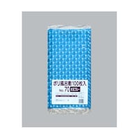 福助工業 ポリ風呂敷 No.70 水玉ブルー 100枚入り 1ケース(100個×10セット入) 00754211 1ケース