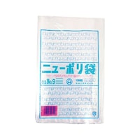 福助工業 ローデンポリ袋 ニューポリ袋 003 No.9 1ケース(100個×80セット入) 00386633 1ケース
