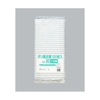 福助工業 ポリ風呂敷 No.90 水玉透明 100枚入り 1ケース(100個×5セット入) 00754216 1ケース
