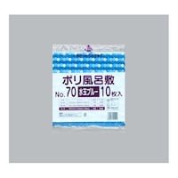 福助工業 ポリ風呂敷 No.70 水玉ブルー 1ケース(10個×50セット入) 00357481 1ケース