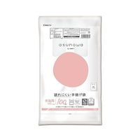 オルディ asunowa 破れにくい手提げ袋 ブロックタイプ 弁当用 大 乳白 100P 1ケース(100枚×20冊入) ASWHWLYNT100 1ケース