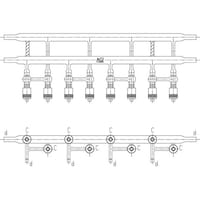 旭製作所 真空ライン(グリースレスバルブ仕様) グリースレスバルブ 芯棒材質:PTFE 3連 22123 1台