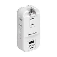 カシムラ 旅行用電源タップ AC3 USBAC 3.4A 自動識別 リバーシブル WM34 1台