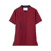 ミドリ安全 作業服 メディカルウェア ベルデクセル スクラブ上 レッドブラウン×ダークネイビー 4L VEM7005UE4L 1着