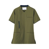 ミドリ安全 作業服 メディカルウェア ベルデクセル スクラブ上 カーキ×ダークネイビー Mサイズ VEM7006UEM 1着