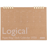 ナカバヤシ FSCMX/卓上カレンダー2026ペーパー/A5/クラフト COCCLTPA50226S 1冊
