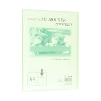 テージー マイホルダー A4 20P ライトグリーン MC20215 1冊