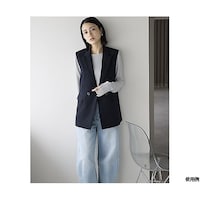 ボンマックス ベスト ロングベスト L ファインクロス ネイビー AO52018L 1枚