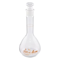 アズワン 短型メスフラスコ 白 250mL(酸洗浄済み) ASONE1856604 1個