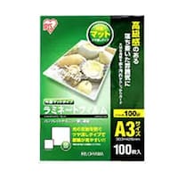 アイリスオーヤマ 303x426mm/A3 ラミネートフィルム(片面マット/100枚) EA761HE64 1袋
