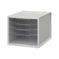 アイリスオーヤマ 276x335x 252mm/ 4段 レターケース EA954JA70B 1個