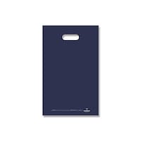 シモジマ 手抜きポリ袋 LDカラーポリ 2540(A4用)ネイビー 表記入り 50枚入 006640044 1パック