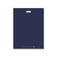 シモジマ 手抜きポリ袋 LDカラーポリ 4560 ネイビー 表記入り 20枚入 006640074 1パック