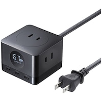 サンワサプライ USB急速充電機能付きタップGaN PD67W TAPB111C3BK 1個