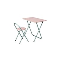 ナカバヤシ 折りたたみデスク&チェア/ナチュラル木目 FDC101NM 1セット