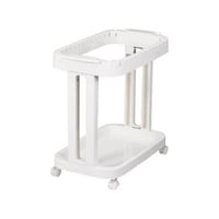 新輝合成 レジ袋ホルダー(キャスター付) ホワイト 00470 1個
