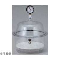 ニッコー ポリカーボデシケーター RD240V真空計付(天面) 207052 RD240V 1個