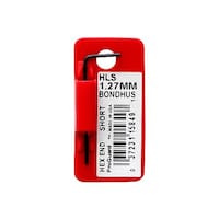 ボンダス 六角L形レンチ ショートタイプ 1.27mm HLS1.27MM #15849 1個