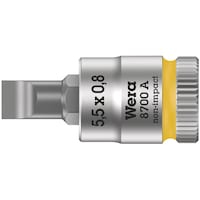 Wera 差込角1/4SQ マイナスビットソケット 先端サイズ0.8×5.5mm 003320 1個