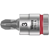 Wera 差込角1/4SQ プラスビットソケット 先端サイズ#3 003352 1個