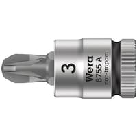 Wera 差込角1/4SQ ポジビットソケット先端サイズ#3 003355 1個