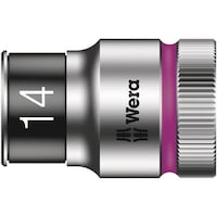 Wera 差込角1/2SQ ZYKLOP ソケット(ホールド機能付)六角差込サイズ14mm 003734 1個