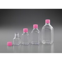 アズワン ビオラモPETG角型培地瓶 VPETG125C 125mL 1箱(1個/包×24包入) ケース販売 1箱