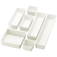 タイガークラウン 引出し整理ケース ホワイト 7P 1セット(7個入) #6002 1セット