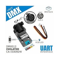 M5Stack M5Stack用絶縁型RS485トランシーバー付きDMXユニット(CAIS3092W) M5STACKU183 1個
