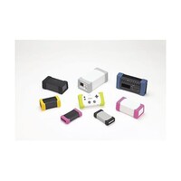 タカチ電機工業 TWS型シリコンプロテクター付プラスチックケース オフホワイト/ライトグレー TWS11822WL 1個