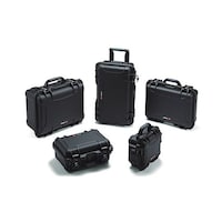 タカチ電機工業 防水鍵付キャリングケース 内装スポンジ無 ブラック NKK990B 1個