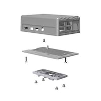 タカチ電機工業 Raspberry Pi 4B 放熱型DINレールケース(熱伝導突起なし) RPHD4BNS 1個