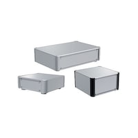 タカチ電機工業 パネル脱着アルミサッシケース(160×132.5×430 シルバー/ブラック) AUP1331643RPSB 1個