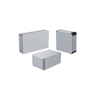 タカチ電機工業 EMCシールドボックス(500×44×300 シルバー/ブラック) AUXE445030AHSB 1個