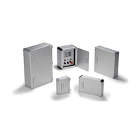 タカチ電機工業 AUH型開閉式アルミコントロールボックス(シルバー/ブラック) AUH882030NSB 1個