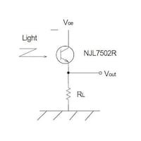 新日本無線 照度センサー(フォトトランジスタ) NJL7502RTE1 1個