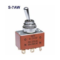 NKKスイッチズ 小形トグルスイッチ(Sシリーズ) S7AW 1個