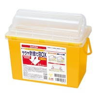 サラヤ 針捨てBOX3.2L回転タイプ 針廃棄用BOX 感染性廃棄物 針刺し切創防止 インシュリン×18