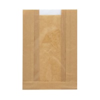 シモジマ NF窓付耐油ガゼットパック大 未晒無地 100枚入×10