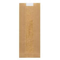 シモジマ NF窓付耐油ガゼットパックロング未晒無地100枚入×10