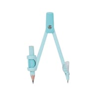 クツワ 回しやすい算数コンパス(ミント) 1セット(5個入)