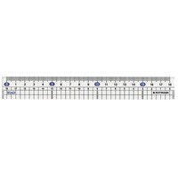 クツワ メタクリル直線定規(18cm) 1セット(10本入)