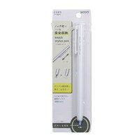 クツワ ノック式タッチペン・ホワイト 1セット(5本入)
