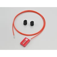 デイトナ 45849 DLK130R コンパクトダイヤルロック シリーズ タイプ:ストレート カラー/ワイヤー長:レッド/1300mm 45849 1個 ※2個以上から注文可能(販売価格は1個単位の価格)