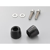 デイトナ 46257 アルミビレットバーエンド 純正ハンドル用 サーフェイス KAWASAKI車 M8タイプ カラー:ブラック 46257 1個 ※2個以上から注文可能(販売価格は1個単位の価格)