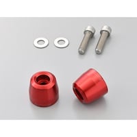 デイトナ 63817 アルミビレットバーエンド 純正ハンドル用 サーフェイス KAWASAKI車 M8タイプ カラー:レッド 63817 1個 ※2個以上から注文可能(販売価格は1個単位の価格)