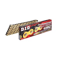 ダイドウコウギ 6186308 428NZ130L バイク用チェーン カラー:GOLD&BLACK RJ(クリップタイプ) 6186308 1個