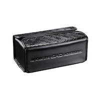 カクタスコーポレーション HA54501 ティッシュケース モノグラムレザー ブラック ハイタイプ HA54501 1個 ※2個以上から注文可能(販売価格は1個単位の価格)