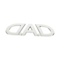 カクタスコーポレーション HA57201 ロゴエンブレム シルバー Mサイズ HA57201 1個 ※2個以上から注文可能(販売価格は1個単位の価格)